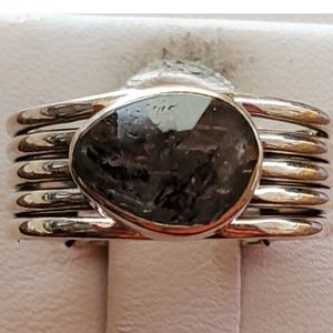 Genuine Herkimer Diamond Ring Size 7-8